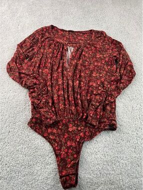 Intimately Free People Women’s Floral Long Sleeve Bodysuit
